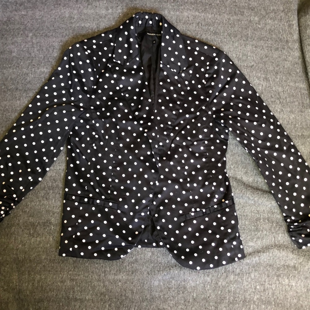 Polka dotted blazer